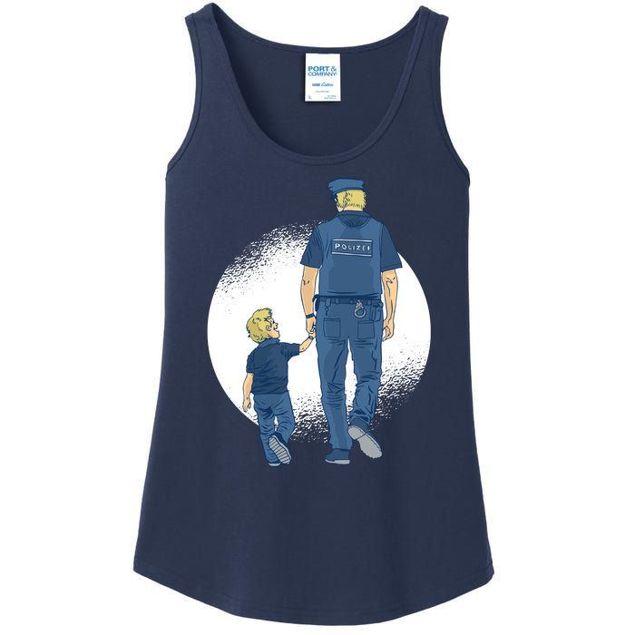 Police Father Ladies Essential Tank