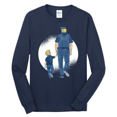 Police Father Tall Long Sleeve T-Shirt