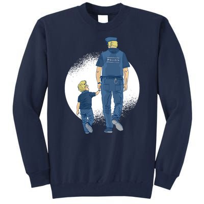 Police Father Tall Sweatshirt