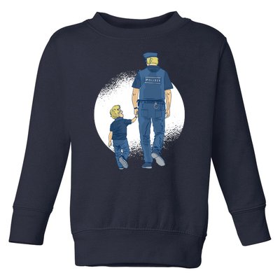 Police Father Toddler Sweatshirt