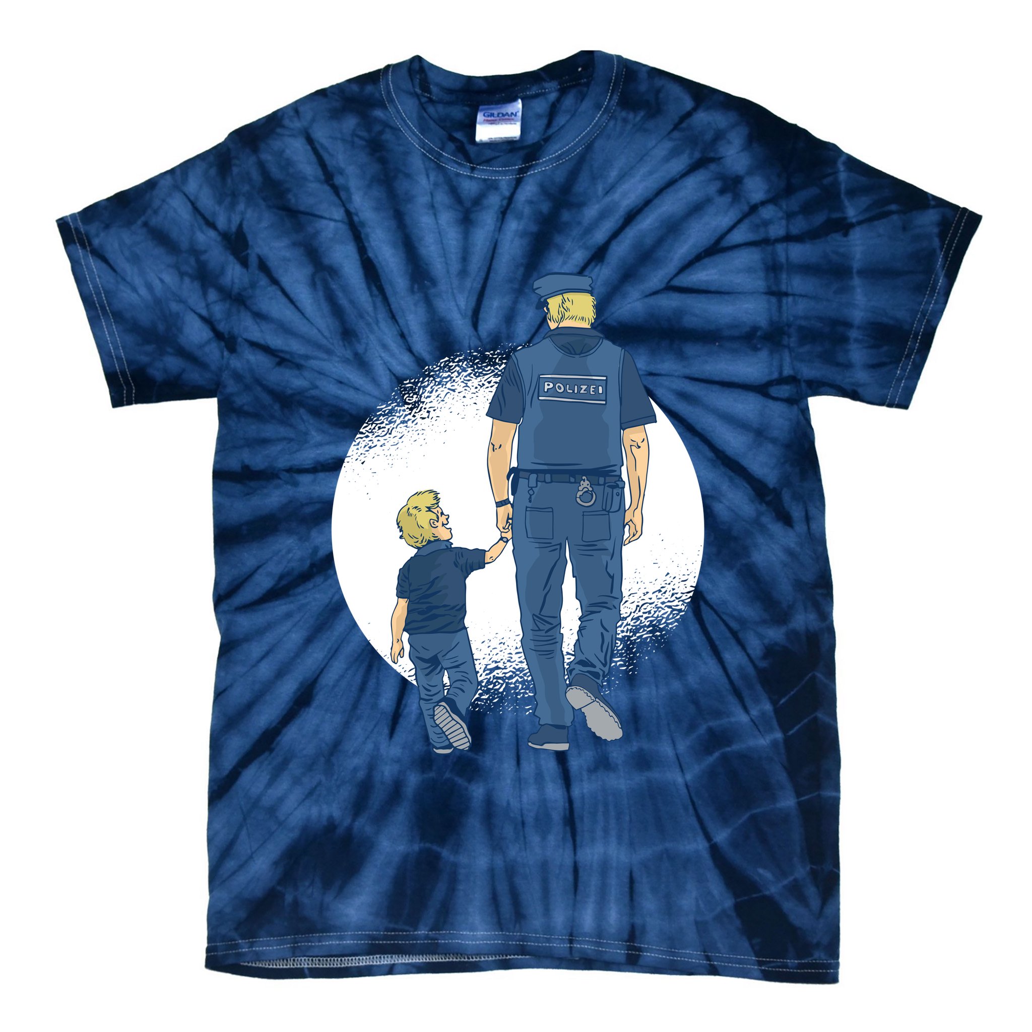 Police Father Tie-Dye T-Shirt