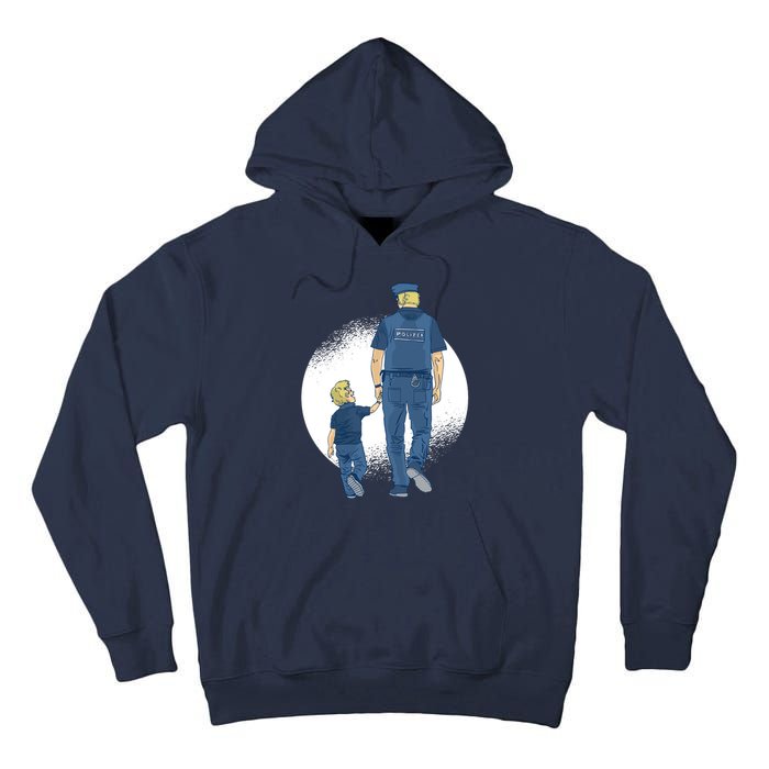 Police Father Tall Hoodie