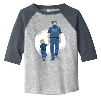 Police Father Toddler Fine Jersey T-Shirt