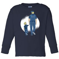 Police Father Toddler Long Sleeve Shirt