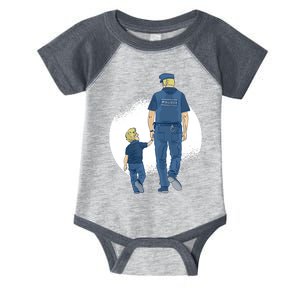 Police Father Infant Baby Jersey Bodysuit