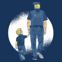 Police Father Toddler T-Shirt