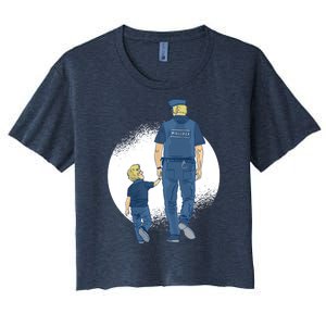 Police Father Women's Crop Top Tee