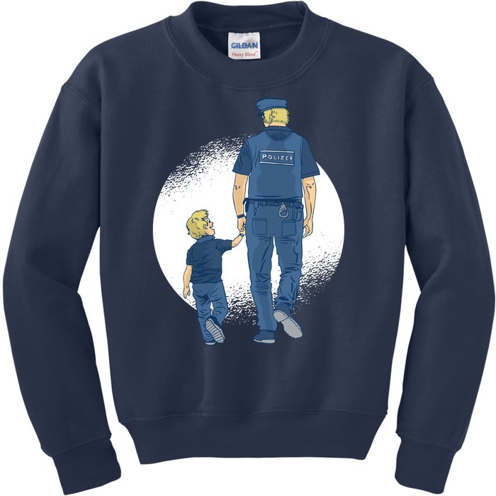 Police Father Kids Sweatshirt