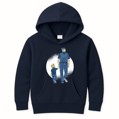 Police Father Kids Hoodie