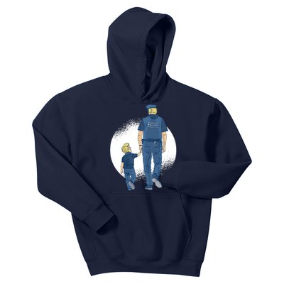 Police Father Kids Hoodie