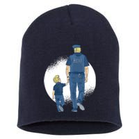 Police Father Short Acrylic Beanie