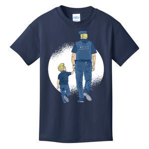 Police Father Kids T-Shirt