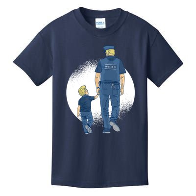 Police Father Kids T-Shirt