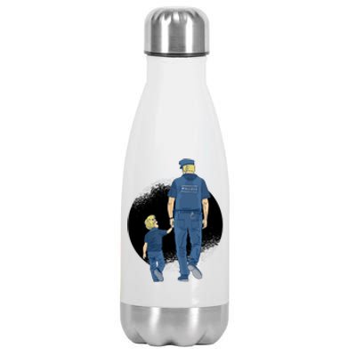 Police Father Stainless Steel Insulated Water Bottle