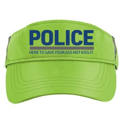 Police Here to Save Lives Adult Drive Performance Visor