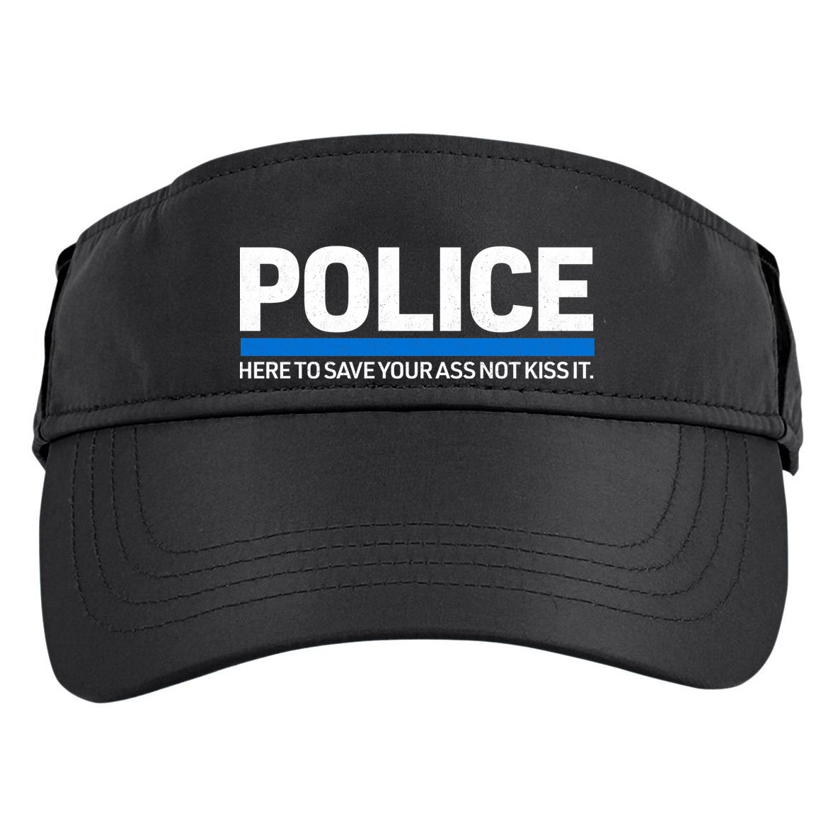 Police Here to Save Lives Adult Drive Performance Visor