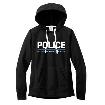 Police Here to Save Lives Women's Fleece Hoodie