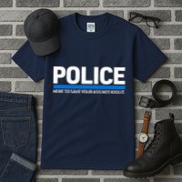 Police Here to Save Lives Tall T-Shirt