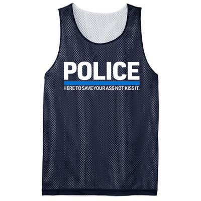 Police Here to Save Lives Mesh Reversible Basketball Jersey Tank