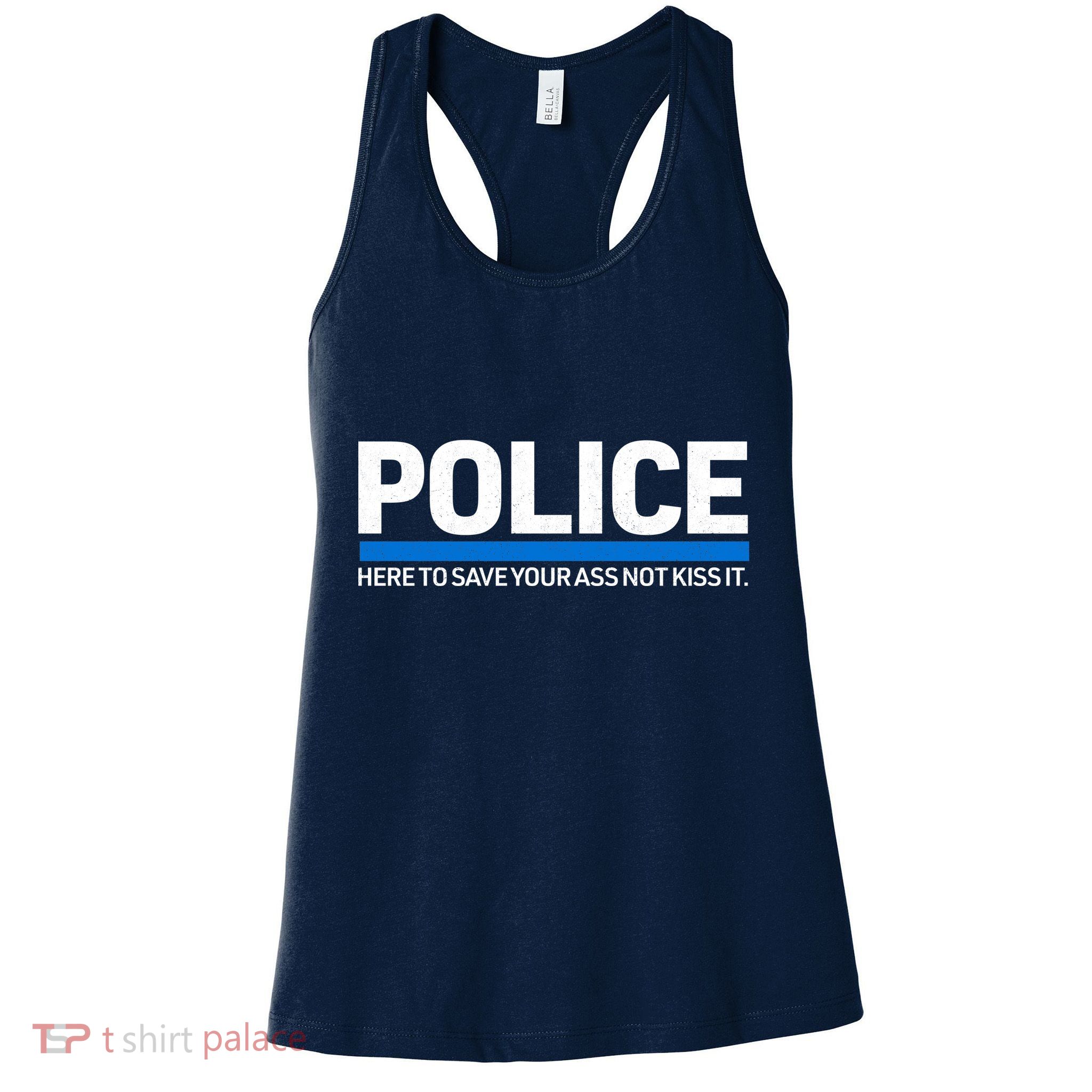 Police Here to Save Lives Womens Tank Top