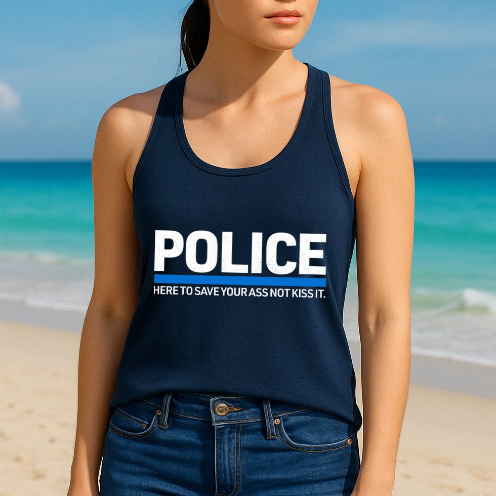 Police Here to Save Lives Womens Tank Top