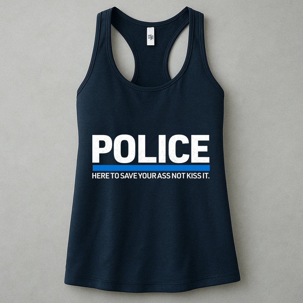 Police Here to Save Lives Womens Tank Top