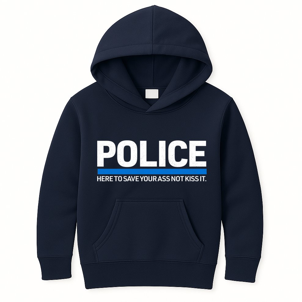 Police Here to Save Lives Kids Hoodie