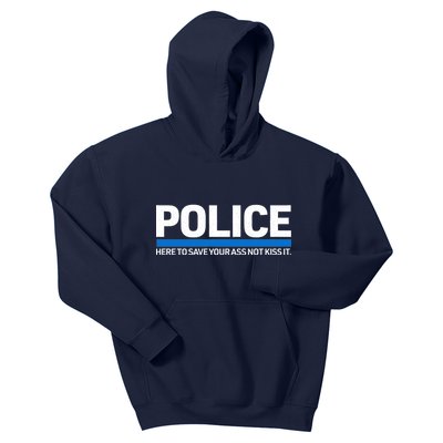 Police Here to Save Lives Kids Hoodie