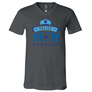 Police Mom V-Neck T-Shirt