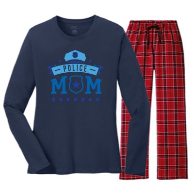 Police Mom Women's Long Sleeve Flannel Pajama Set 