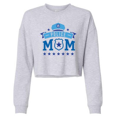 Police Mom Cropped Pullover Crew