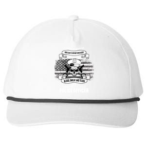 Police Officer Earned It Sweat Blood Tears Snapback Five-Panel Rope Hat