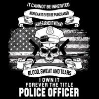 Police Officer Earned It Sweat Blood Tears Bucket Hat