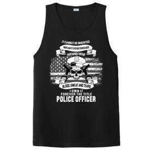 Police Officer Earned It Sweat Blood Tears PosiCharge Competitor Tank