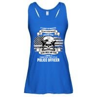 Police Officer Earned It Sweat Blood Tears Ladies Essential Flowy Tank