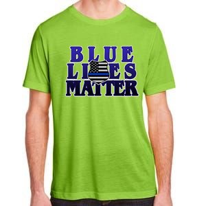 Police Shield Blue Lives Matter Adult ChromaSoft Performance T-Shirt