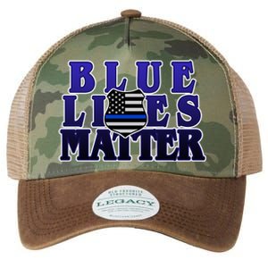 Police Shield Blue Lives Matter Legacy Tie Dye Trucker Hat