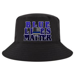 Police Shield Blue Lives Matter Cool Comfort Performance Bucket Hat