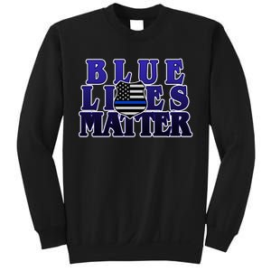 Police Shield Blue Lives Matter Sweatshirt