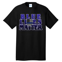 Police Shield Blue Lives Matter Tall T-Shirt