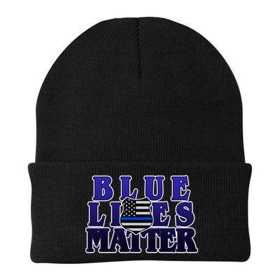 Police Shield Blue Lives Matter Beanie