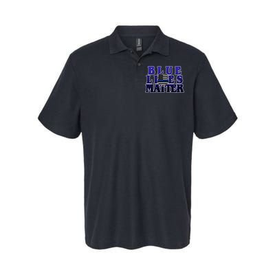 Police Shield Blue Lives Matter Softstyle Adult Sport Polo