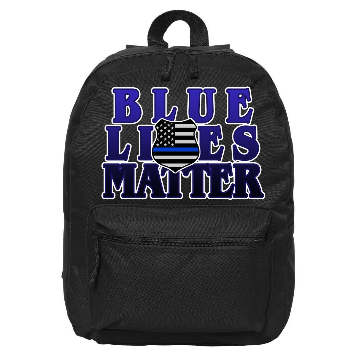 Police Shield Blue Lives Matter 16 in Basic Backpack