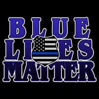 Police Shield Blue Lives Matter 16 in Basic Backpack