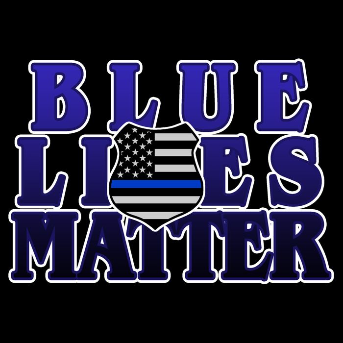 Police Shield Blue Lives Matter 16 in Basic Backpack
