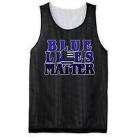 Police Shield Blue Lives Matter Mesh Reversible Basketball Jersey Tank