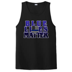 Police Shield Blue Lives Matter PosiCharge Competitor Tank