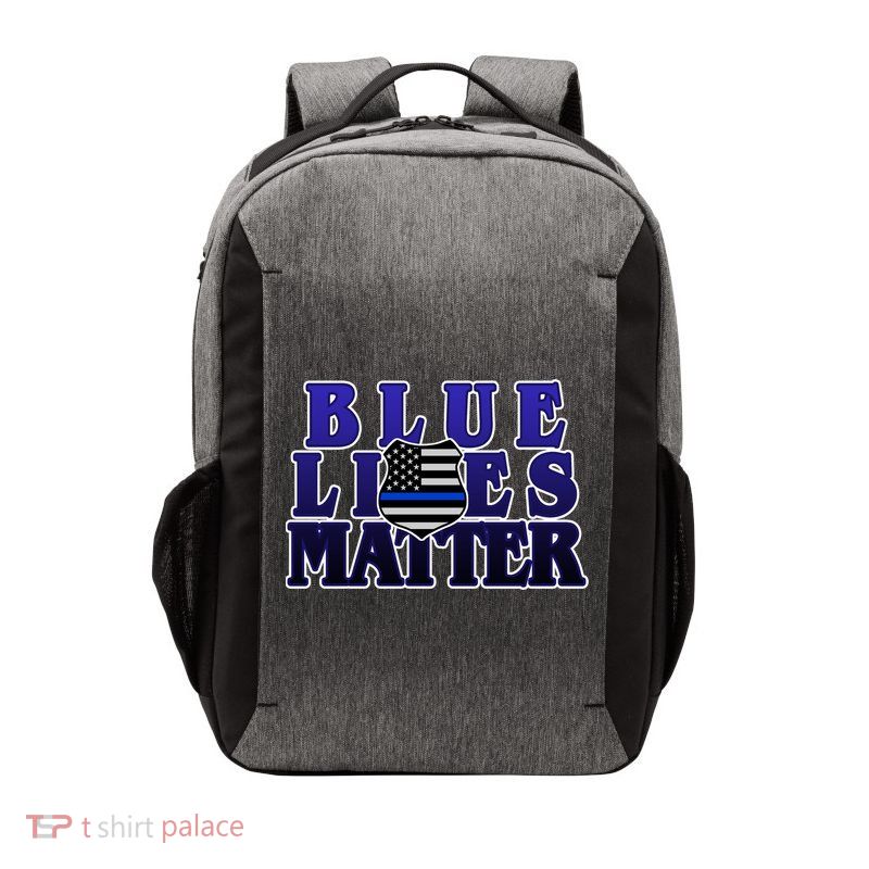 Police Shield Blue Lives Matter Vector Backpack