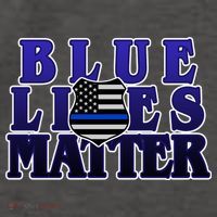 Police Shield Blue Lives Matter Vector Backpack