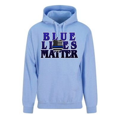 Police Shield Blue Lives Matter Unisex Surf Hoodie